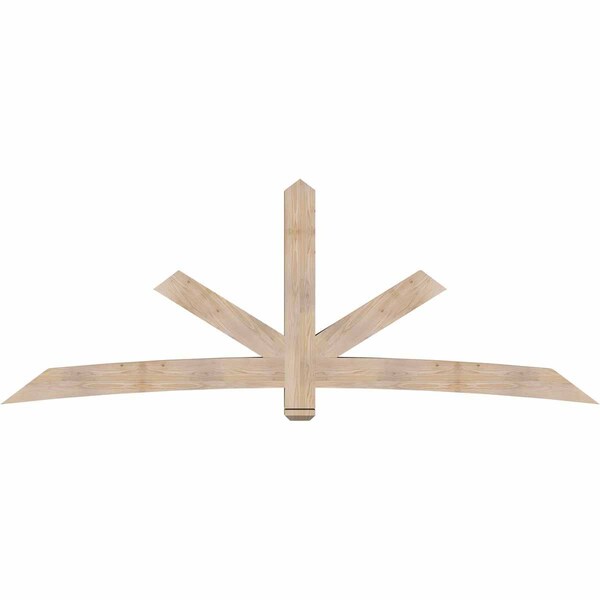 Ekena Millwork Alberta Smooth Timber Gable Bracket, Douglas Fir, 108"W x 40"H x 5 1/2"D x 5 1/2"F, 9/12 Pitch GBW108X40X0606ALB00SDF - main